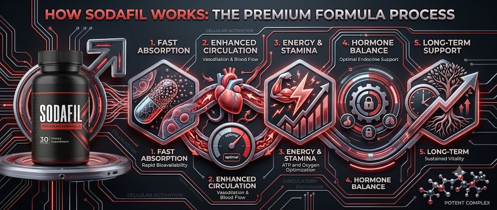 SodaFil how it works: fast absorption, enhanced circulation, energy and stamina, long-term support
